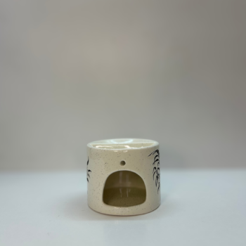 Κεραμικός καυστήρας Candle Tales floral σε λευκό