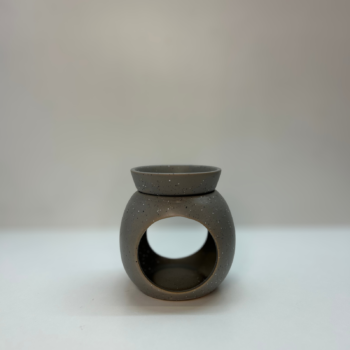 Στρογγυλός κεραμικός καυστήρας Candle Tales σε γκρι απόχρωση