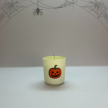 Jack’s Light Candle – κερί σόγιας σε ιβουάρ βαζάκι με σχέδιο κολοκύθας