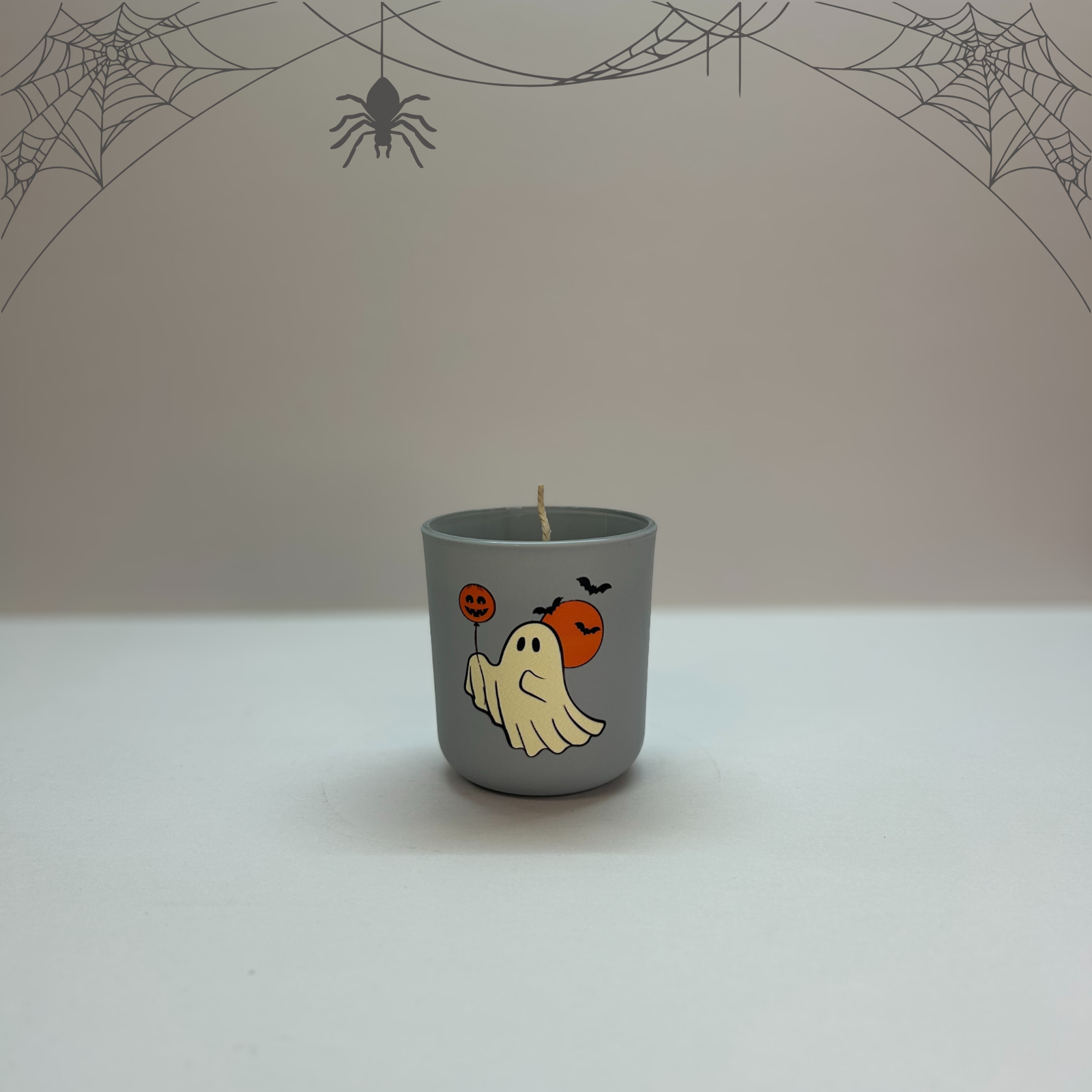 4 Halloween κερί Ghost Balloon Candle με φαντασματάκι και μπαλόνια
