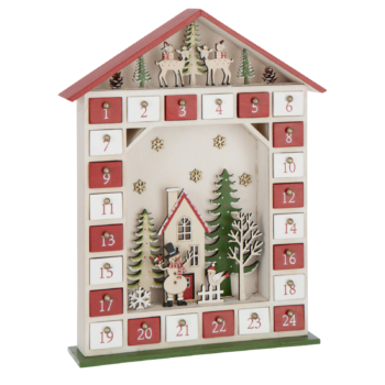 Ξύλινο Advent Calendar με 24 wax melts