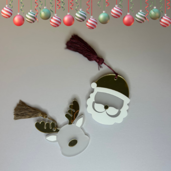 Plexiglass Christmas ornament με φούντα