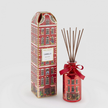 EDG Large Diffuser Cannella με κόκκινη φιάλη και φιόγκο