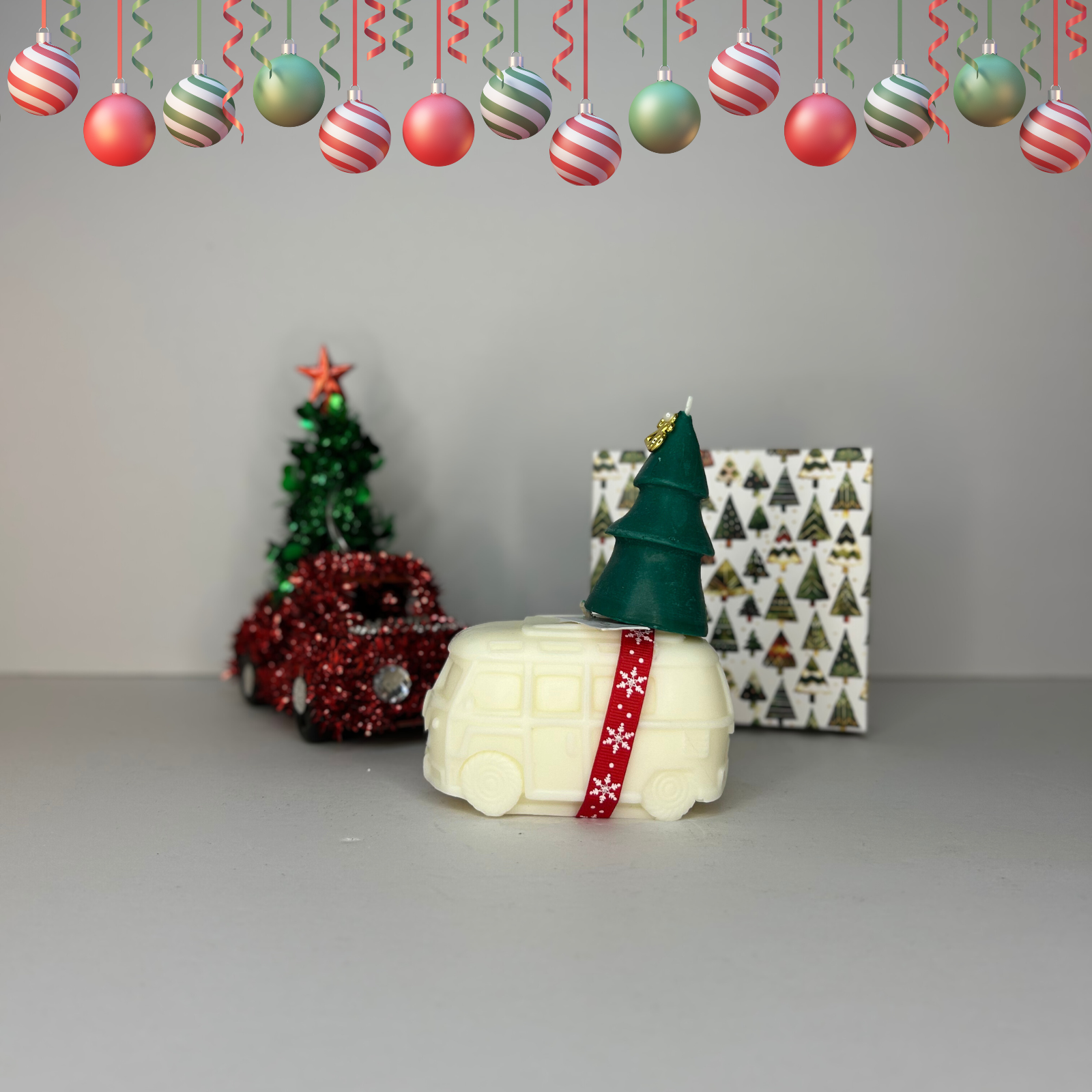 3 Festive κερί βανάκι με κορδέλα – Candle Tales Christmas Collection