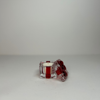 Glass Gift Box Candle Holder – γυάλινο κηροπήγιο δώρου με ρεσώ