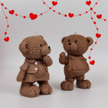 αρσενικό αρκουδάκι κερί αγίου βαλεντίνου candle tales