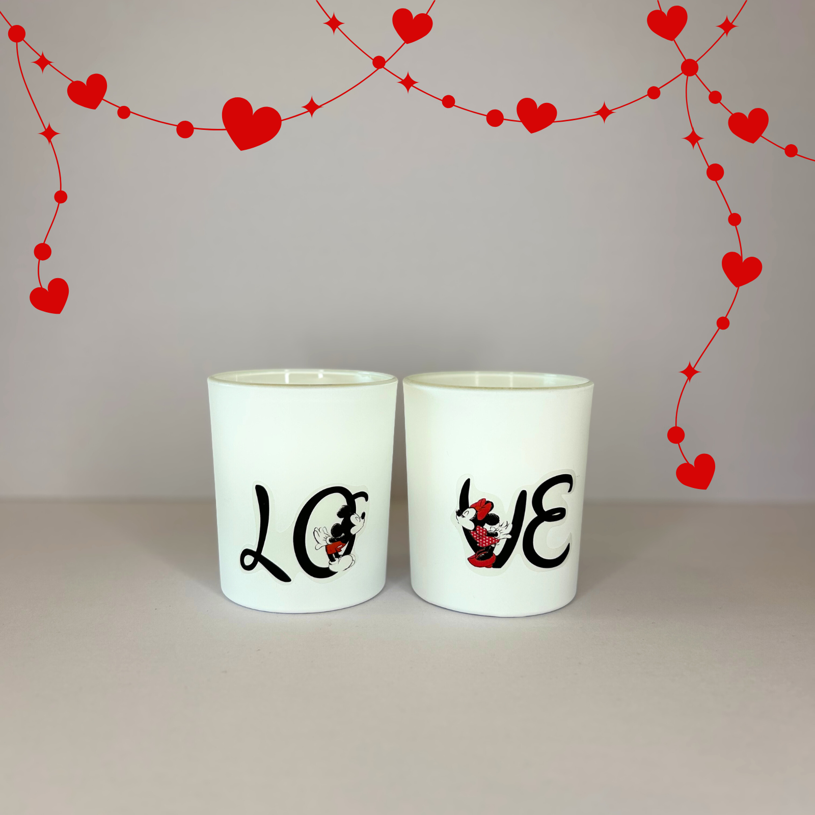 34 mickey minnie love set σετ κεριών αγίου βαλεντίνου candle tales